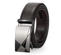 JasGood Ceinture en cuir pour homme - Avec boucle automatique - 3,5 cm de large