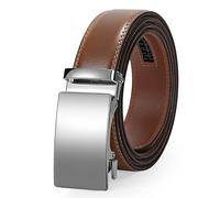 JasGood Ceinture en cuir pour homme - Avec boucle automatique - 3,5 cm de large