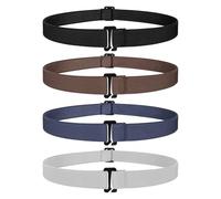 JasGood Ceinture invisible pour femme - Ceinture élastique avec boucle plate en plastique - Réglable pour jeans et pantalons, XS-L:Taillengröße 60-100cm