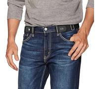 JASGOOD Ceinture Sans Boucle Elastique Femme Homme - Ceinture Invisible Réglable pour Jeans, Pantalon, Robe - Dégagement Rapide Confortable,Noir,80CM