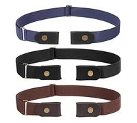 JasGood Ceinture sans boucle pour homme - Ceinture élastique invisible extensible et réglable - Sans boucle - Largeur 3,51 cm - Pour pantalon en jean, Für Hosengröße Size 100-155cm