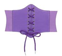 JasGood - Corset à lacets pour femme - Élastique et large - Idéal pour les fêtes d'Halloween et d'autres événements