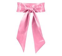 JasGood Robe pour femme avec ceinture de mariée, ceinture en satin pour fêtes, occasions spéciales, 9,6 cm de large, taille unique pour tous, K-pêche rose, Taille Unique