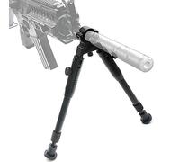 JASHKE Bipod à Pince pour carabines 15,2 à 22,9 cm Pliable Rigide en Hauteur réglable Pieds en Caoutchouc Support Universel en métal