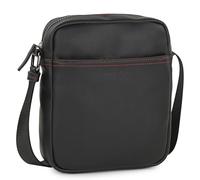 JASLEN - Sacoche Homme Bandouliere. Pochette Homme en cuir véritable élégante et compacte pour usage quotidien affaires loisirs style urbain, Noir