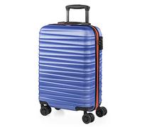 JASLEN - Valise Cabine 55x35x20 Rigide Légère à Roulette 4 Roues Pivotantes avec Cadenas à Combinaison TSA Bagage Cabine Idéal pour Voyager en Avion Petite Valise Compacte Compatible avec Ryan, Bleu