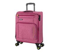 JASLEN - Valise Cabine 55X40X20 légère et résistante Bagage Cabine idéal pour Voyages Courts Valise Cabine Tissu Souple 4 Roues pivotantes Compatible Ryanair, Fuchsia