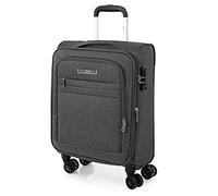 JASLEN - Valise Cabine 55X40X20 légère et résistante Bagage Cabine idéal pour Voyages Courts Valise Cabine Tissu Souple 4 Roues pivotantes Compatible Ryanair, Anthracite