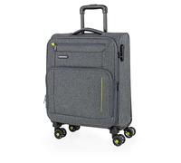 JASLEN - Valise Cabine Avion - Bagages Cabine Résistant - Petite Valise Semi Rigide - Bagage Cabine 4 roulettes - Valise Ultra Légère Cadenas à Combinaison - Bagage Cabine en Matériau EVA, Gris
