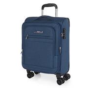 JASLEN - Valise Cabine 55X40X20 légère et résistante Bagage Cabine idéal pour Voyages Courts Valise Cabine Tissu Souple 4 Roues pivotantes Compatible Ryanair, Bleu