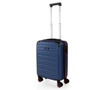 JASLEN - Valise Cabine 55x40x20 Rigide Légère à Roulette 4 Roues Pivotantes avec Cadenas à Combinaison Extensible. Bagage Cabine Idéal pour Voyager en Avion Petite Valise Compacte Compatible ave, bleu