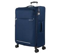 Jaslen - Valises semi-rigides légères avec roues pivotantes à 360° - Ensemble de valises de voyage souples avec cadenas à combinaison TSA., bleu marine, L, Moderne
