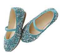 Jasmeko Chaussures Plates De Princesse à Paillettes Et Nœud pour Filles | Style ballet d'inspiration princesse agrémenté nœuds paillettes matière douce respirante fête spectacles