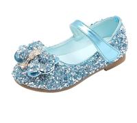 Jasmeko Chaussures Plates De Princesse à Paillettes Et Nœud pour Filles | Style ballet d'inspiration princesse agrémenté nœuds paillettes matière douce respirante fête spectacles