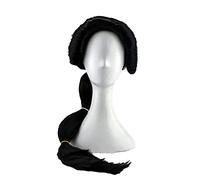 Jasmine Princess Cosplay Wigs Long Braid Styled Slicked Back Heat Resistant Synthetic Hair Wig + Wig Cap