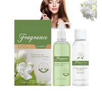 Jasmine Shower Gel Shampoo avec sérum nourrissant, Jasmine Deep Hydrating Body Wash pour les femmes et les hommes, Lavage de corps moussant parfumé de longue durée pour sec et sensible (1)