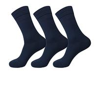 Jasmine Silk 3 paires Supersoft Homme 100% bambou Chaussettes thermique - navy