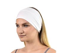 Jasmine Silk Bandeau en soie unisexe, ivoire, taille unique