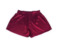 Jasmine Silk Boxer classique en soie pour homme Bordeaux, bordeaux, L