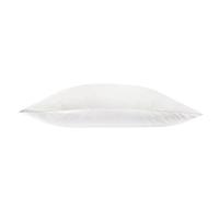 Jasmine Silk Charmeuse Taie d'oreiller 100 % pure soie de mûrier 19 mommes avec dessous en coton pour les cheveux et la peau 1 pièce 50 x 75 cm Fermeture à enveloppe hypoallergénique (Blanc)