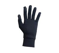Jasmine Silk Gants en laine mérinos avec doublure thermique pour écran tactile, Noir , L