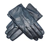 Jasmine Silk Hommes agneau cuir cachemire Gants bordés NOIR Large (9.5-10 inches)