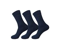 Jasmine Silk Lot de 3 paires de chaussettes thermiques en bambou pour femme - Bleu -