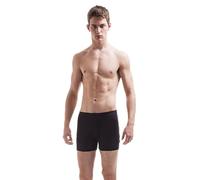 Jasmine Silk Pures Shorts en Tricot de Soie Boxer pour Homme Noir-Extra Large