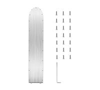 JASMKLX Couvercle inférieur du Compartiment de Batterie for Scooter électrique Xiaomi Pro/Pro 2, Plaque de Protection de Bouclier de châssis en Acier Inoxydable + vis(Silver)
