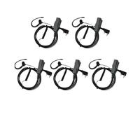 JASMKLX Oreillette Talkie-walkie 2 Broches Souple Crochet d'oreille Casque PTT Micro Haut-Parleur HD adapté for Kenwood adapté for Baofeng UV 5R adapté for Quansheng UV K5 EEK023(Package C)