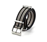 JASMKLX Sangle de montre universelle en toile Fit for SkX007 Seamaster 300 Bond Calibrer Bracelet Bracelet Accessoires 20mm 19mm Zulu NYLON NYLON 007(3,22mm)