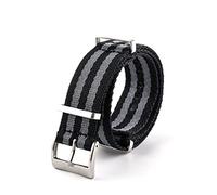JASMKLX Sangle de montre universelle en toile Fit for SkX007 Seamaster 300 Bond Calibrer Bracelet Bracelet Accessoires 20mm 19mm Zulu NYLON NYLON 007(1,22mm)