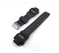 JASMKLX Sangle de silicone Fit for Casio Fit for G-shock Multi Band 6 Smart Watch Smart Watch Bracelet Noir Bracelet en acier inoxydable Boucle de poitrou for poignets