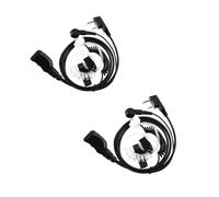 JASMKLX Talkie-walkie 2 Broches écouteur PTT MIC Tube Acoustique caché tête adapté for Kenwood adapté for BaoFeng UV 5R adapté for Quansheng UV K5 K6 EAK007(Package B)