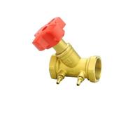 JASMKLX Vanne de débitmètre d'équilibrage for Double régulation en Laiton de 1/2 Pouce Vannes d'équilibrage de Circuit de Commande numérique Manuelle