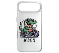 Jason Fun Alligator Motif Moto pour garçon Nom Jason Coque pour iPhone Air