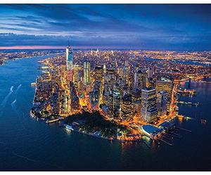 Jason Hawkes Impression sur Toile New York 40 x 50 cm, Polyester, Multicolore, 40 x 50 cm