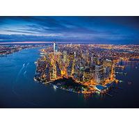 Jason Hawkes Poster Maxi New York, en Bois, Multicolore