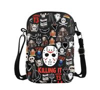 Jason Killing It Sac à bandoulière Friday Movies Jason Sac à bandoulière pour amateur de films d'horreur Cadeau de nuit d'horreur, Killing It 2 Sac à bandoulière, 15*21*2cm