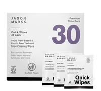 Jason Markk Homme 30-Pack Quick Wipes Produit de Soin de Chaussure, Blanc, Taille Unique
