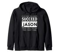 Jason Name Funny Joke Christmas Birthday Dad Man Père Sweat à Capuche