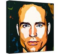 Jason Patric- Pop Art Impression sur toile Multicolore 30 x 30 x 2,5 cm