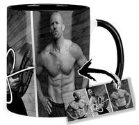 Jason Statham Tasse Ceramique Intérieure et Poignée Noire Mug
