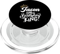 Jason The Birthday King Chemise d'anniversaire pour hommes garçons adolescents PopSockets PopGrip pour MagSafe