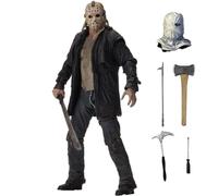 Jason Voorhees Figurine d'anime 18 cm Articulations mobiles Modèle de pose debout avec masque en PVC Statue de collection Décoration d'intérieur Cadeaux