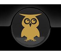 Jasoncarlmorgan Jcm Adorable Chouette Sticker Bouchon de Réservoir Voiture, Or