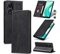 Jasonyu Coque pour Honor 90 Smart/X7B,Housse Etui en Cuir PU Portefeuille [Antichoc] [Magnétique] [Porte Cartes] [Stand Fonction] Flip Coque (Noir)