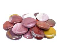Jaspe Mookaite - Galet plat en Jaspe Mookaite naturelle vendu a la l'unité - pierres fines - idéal pour méditation - bien-être - décoration, cadeau femme/homme - anniversaire ou événement spécial