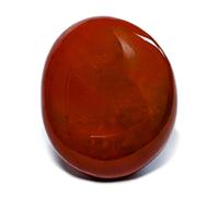 Jaspe Rouge Pierre Naturelle, Cristal Thérapeutique de Lithothérapie, 100% Fait-Main dans l'Atelier Familial, Pierre Précieuse de Bien-être, Reiki et Chakra, Galet format Poche [Eusice]
