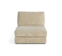 Jasper - module d'assise sans accoudoirs - en velours côtelé grosses côtes - Beige